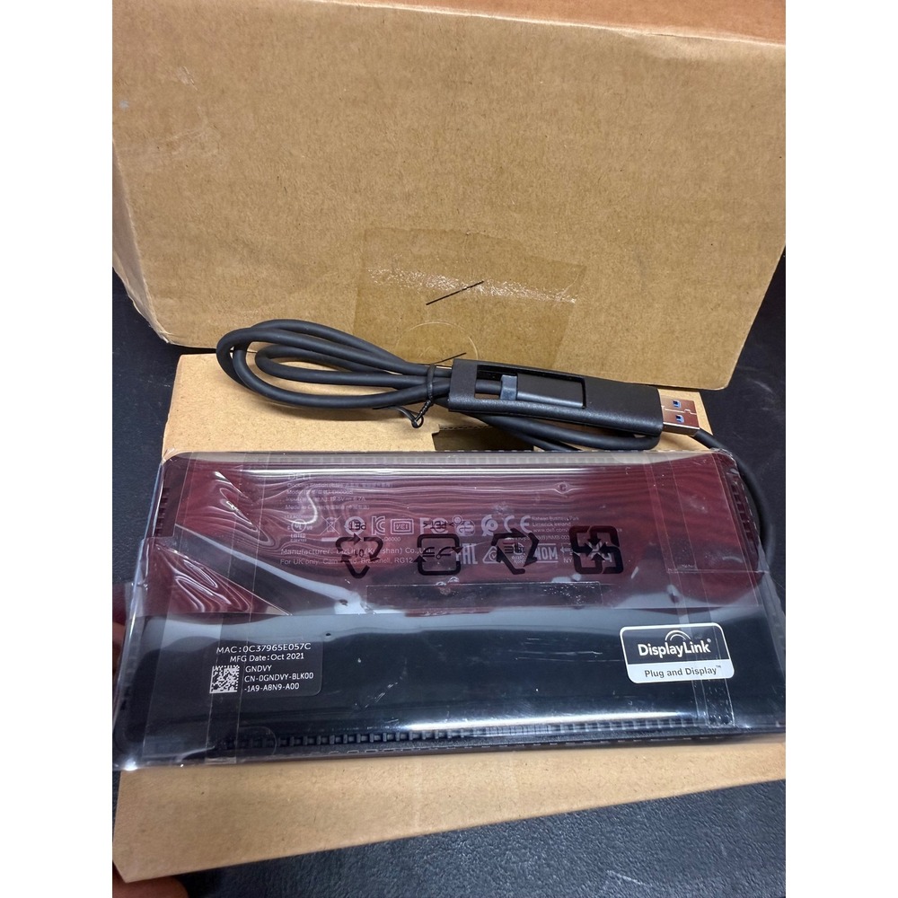 Dell Universal Dock D6000S USB-C USB-A Triple 4K DisplayLink Docking Station